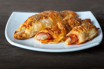 asparagus with ham