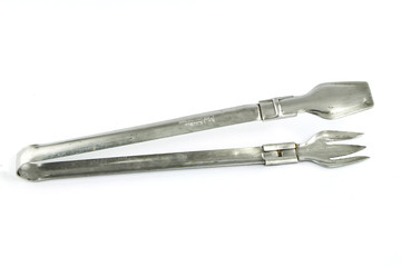 serving tongs isolated on a white background