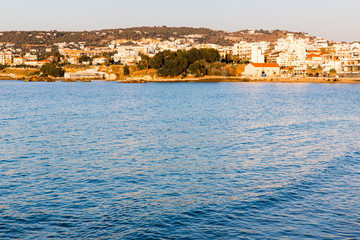 Cityscape and bay in city Chania/Crete/Greece