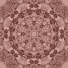 Seamless graphic pattern on canvas