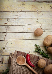 Fresh organic vegetables