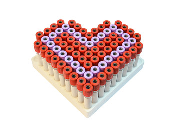 blood tube heart shape