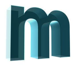 3d letter collection - Small cases - m