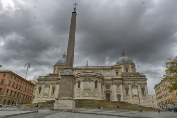 Fototapeta na wymiar The Basilica di Santa Maria Maggiore, Rome