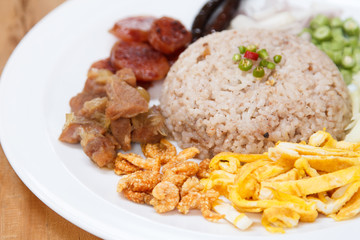 Fried rice with Shrimp paste, Thai style food