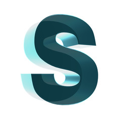 3d letter collection - Small cases - s