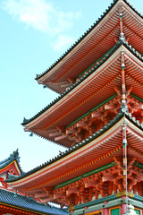 Obraz premium Traditional Japanese style roof at Japanese temple
