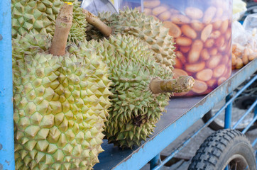 durian on Cart wheel hauled