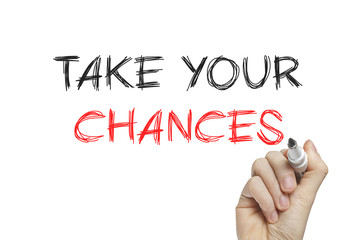 Hand writing take your chance