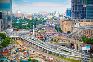 Naklejka premium Cityscapes Moscow; business center 