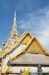 Fototapeta premium Thai Buddhist marble temple.