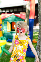 child with face painting