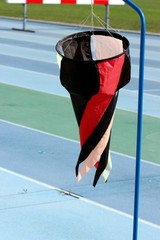 Manche à air dans un stade