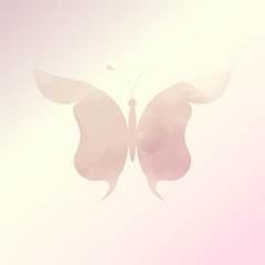 watercolor butterfly vector, Eps 10