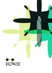 Modern geometric design template