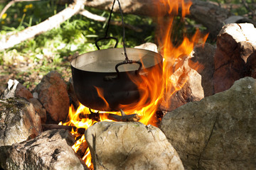 Pot on the fire