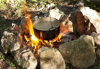 Pot on the fire