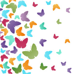 Abstract butterflies background