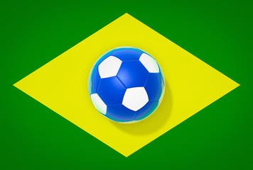 brazil football flag