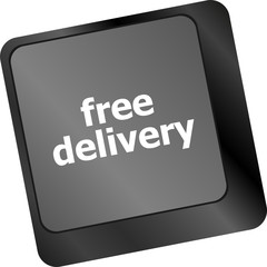 free delivery key on laptop keyboard keys