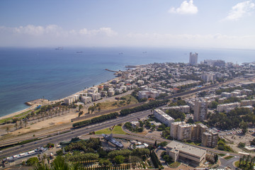 City of Haifa in Israel in the morning
