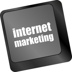 online marketing or internet, with message on enter key
