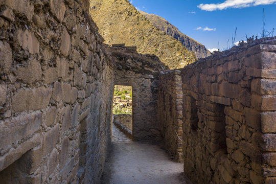 Ollantaytambo ruins Cuzco Peru