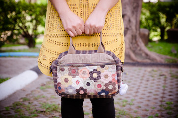 Quilting Bag In the hands of women