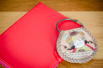 Bunch patchwork for Keys chain and red tablet cover