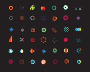 set of logo or symbols