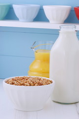 Delicious muesli breakfast