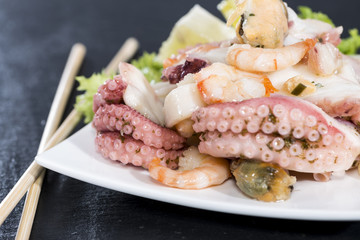 Portion of Seafood Salad