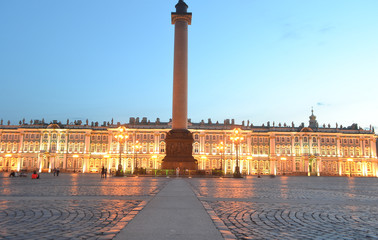 Palace Square at white night