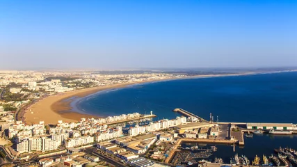 Gordijnen Panorama of Agadir, Morocco © Maciej Czekajewski