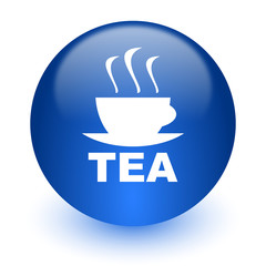 tea computer icon on white background