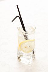 cocktail with lemon