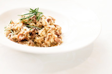 mushroom risotto