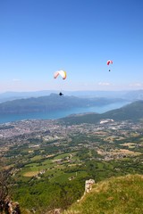 Vol au dessus du Lac du Bourget, Savoie