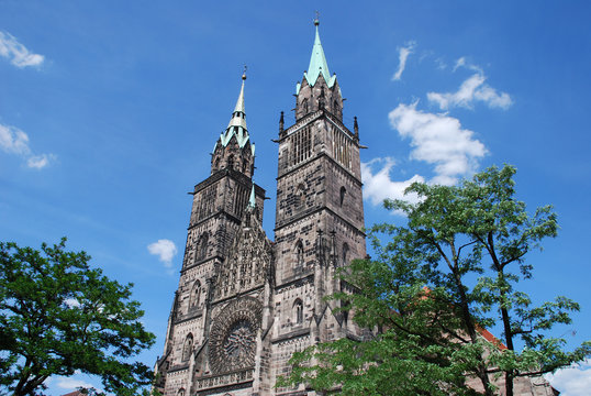 St. Lorenz Sankt Lorenzkirche N&uuml;rnberg Kirche Bayern Evangelisch