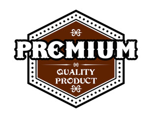 Premium Quality Product label