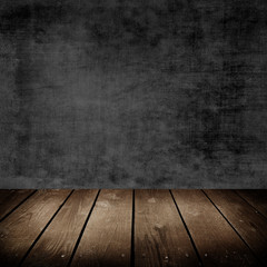 room with grunge cement wall