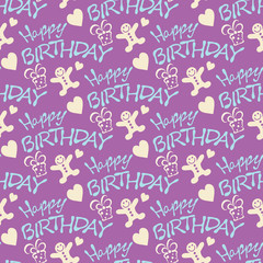 Obraz premium Birthday seamless background design