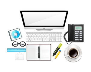 Vector Realistic Workplace