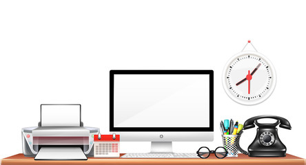 Vector Realistic Workplace