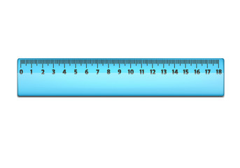 Isolated Vector Realistic Ruler