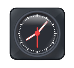 Vector Black Desktop Clock