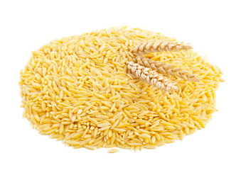 Raw durum wheat with wheat ears