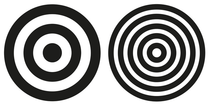 Two simple bullseye targets