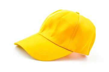 Baseball cap isolated white background