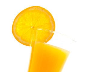 Orange juice glass